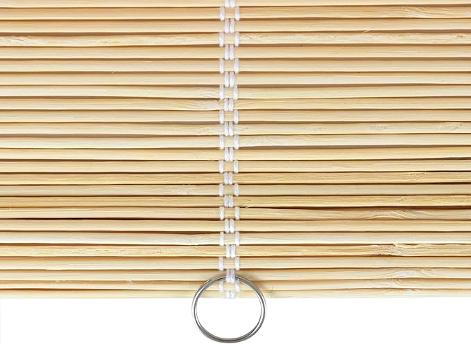Red Lantern Matchstick Cordless Window Shade