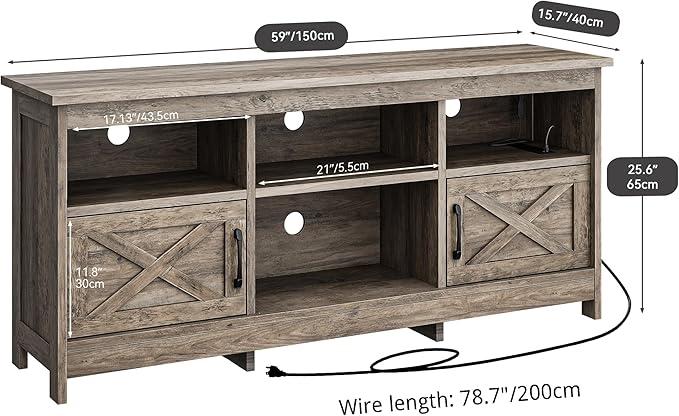 YITAHOME TV Stand for 65 Inch TVs, Entertainment Center