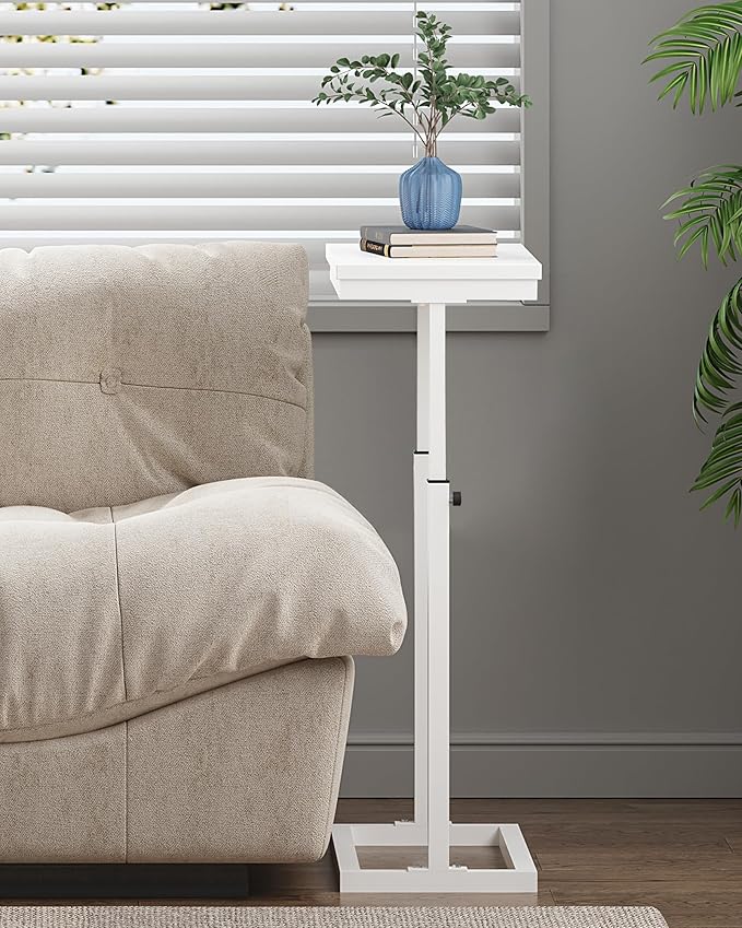 TUTOTAK End Table, Side Table, Tall Couch Table, Sofa Table, Living Room