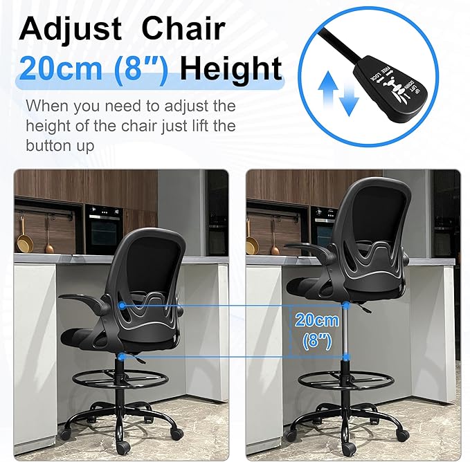 Primy Drafting Chair Tall Office Chair