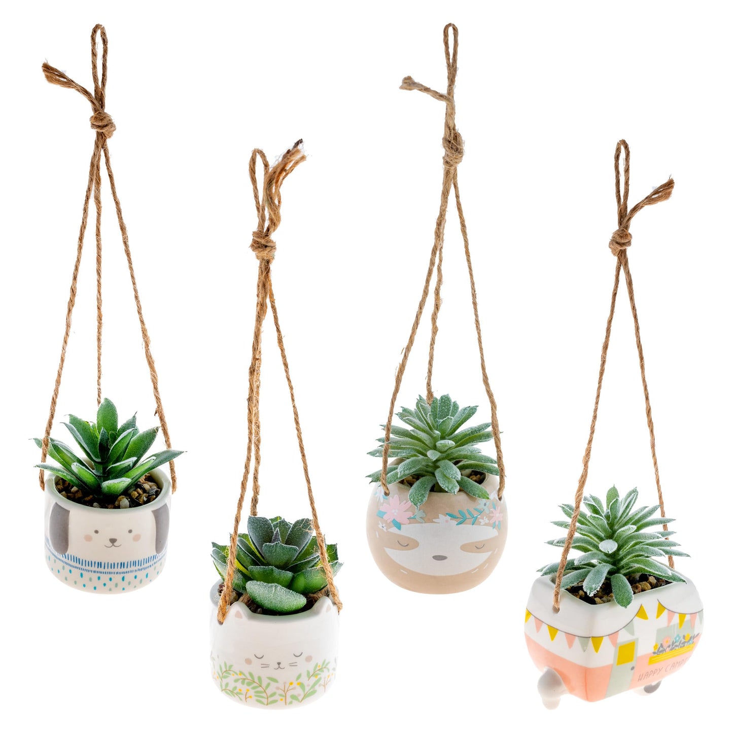 Karma Shaped Hanging Succulent Pot Sloth