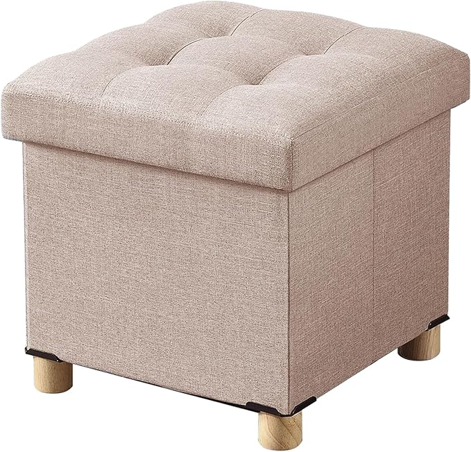 BRIAN & DANY Ottoman with Storage, Small Storage Ottoman