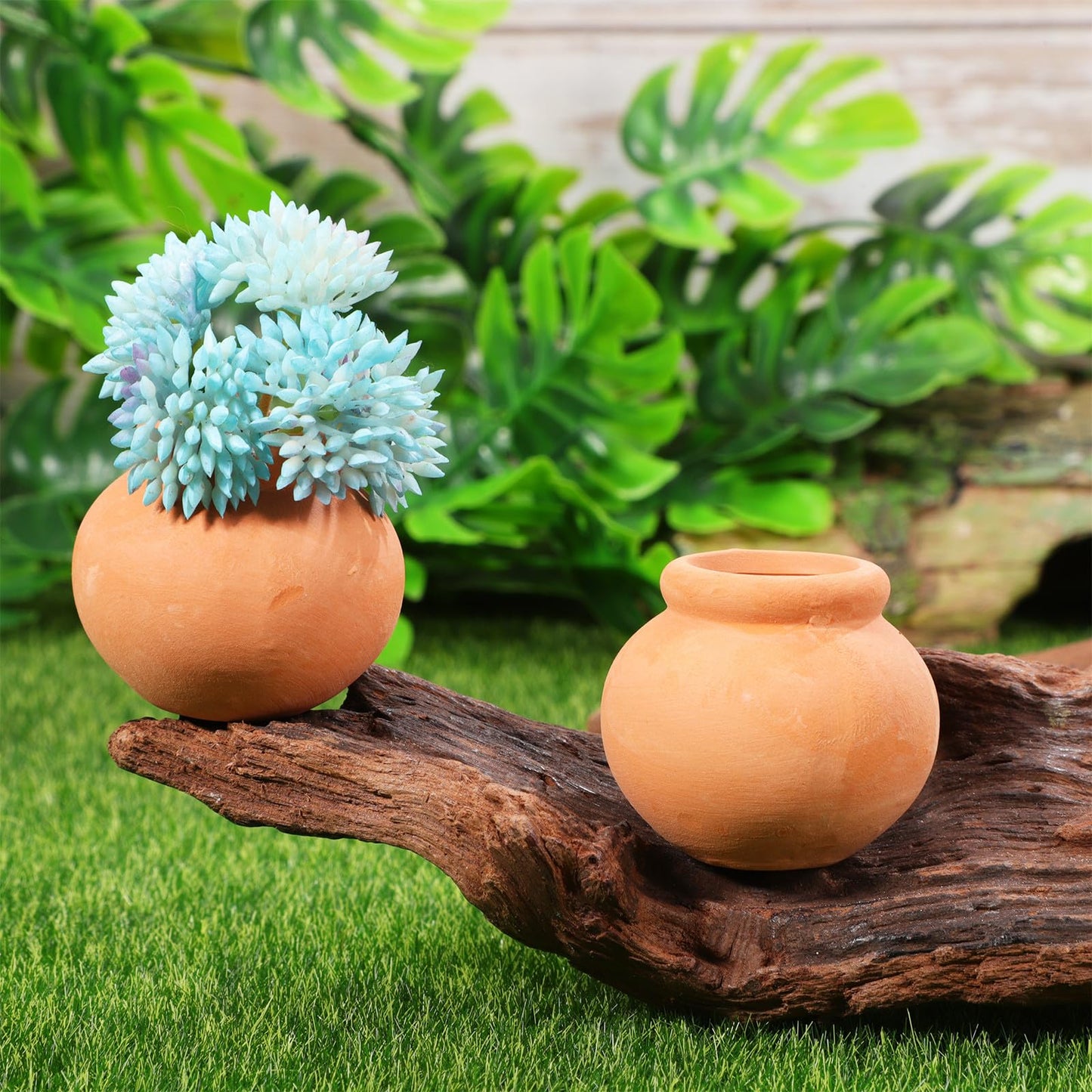 NIYANGLE 6pcs Miniature Clay Flower Pots Small Succulent Terracotta Planter Pots for Home Garden Decor DIY Crafts 1. 53x1. 53x1. 38in
