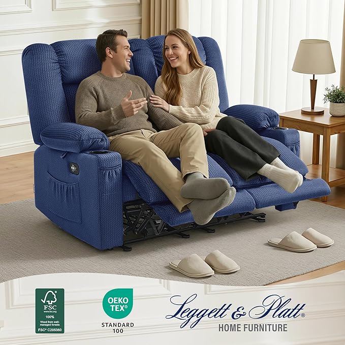 MCombo 55.9" Zero Gravity Power Loveseat Recliner
