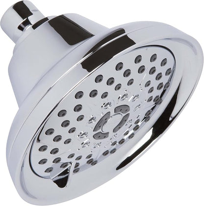 Aqua Elegante Massage Shower Head With Mist - High Pressure Boosting, Adjustable Massaging Rainfall Showerhead For Low Flow Showers With Water Saving Nozzles - 1.8 GPM - Polished Chrome