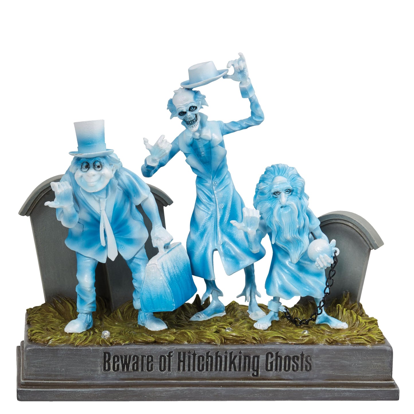 Enesco Disney Showcase The Haunted Mansion Hitchhiking Ghosts Lit Figurine, 8 Inch, Multicolor