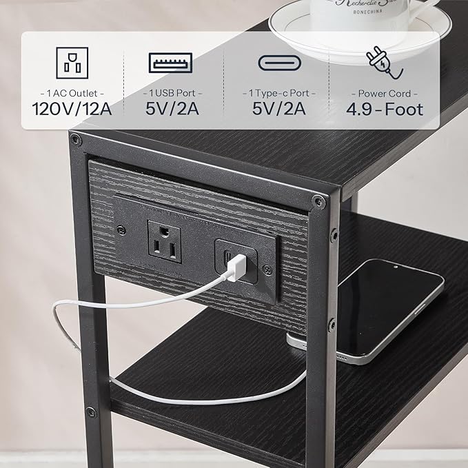 HOOBRO 15.7" Narrow Console Table