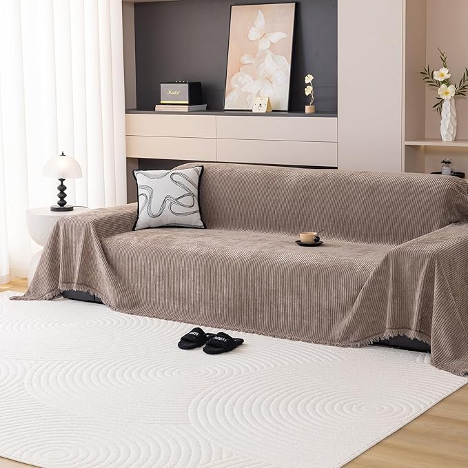 DREAMINGO Modern Minimalist Sofa Covers Washable Pet Furniture Protector Couch