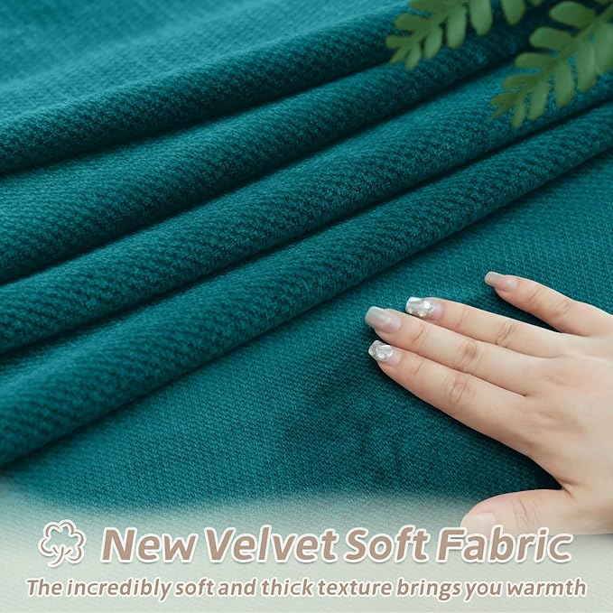 Arfntevss Sectional Recliner Couch Covers Velvet Corner Sectional Sofa Cover