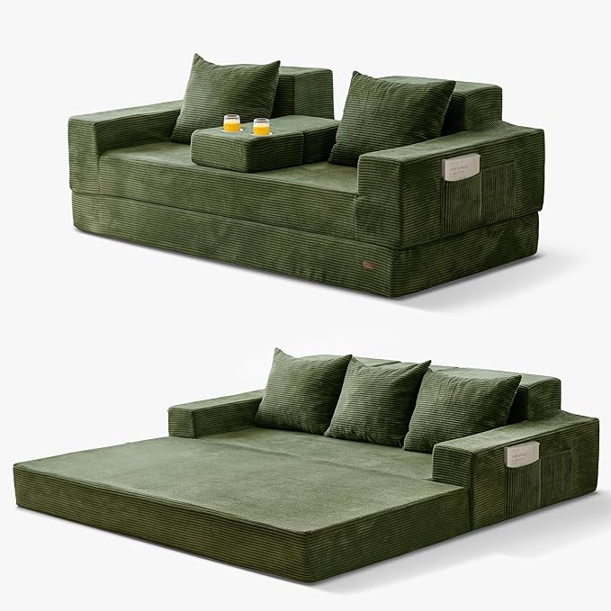 MAXYOYO Convertible Sofa Bed, Folding Sleeper Chair