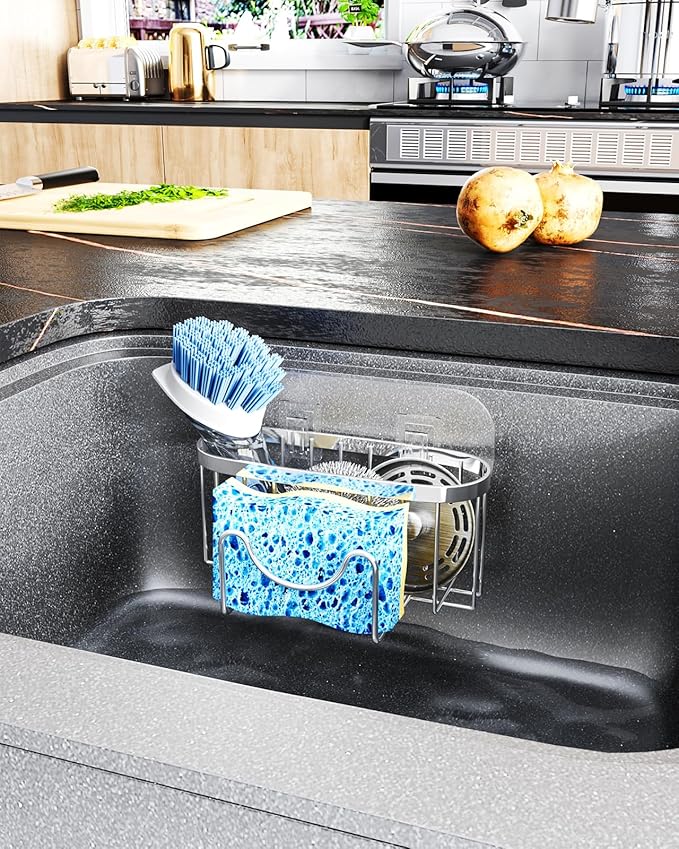 HapiRm Multifunctional Adhesive Kitchen Sink Organizer