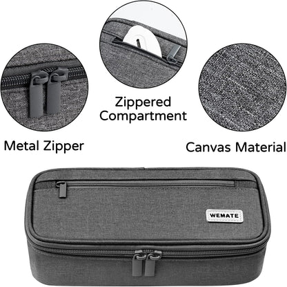 WEMATE Pencil Case, Large Storage Organizer for Stationery, Back - to - School Essential, Teacher Must - have, Big Pencil Pouch, Marker Case School Supplies for College & High School