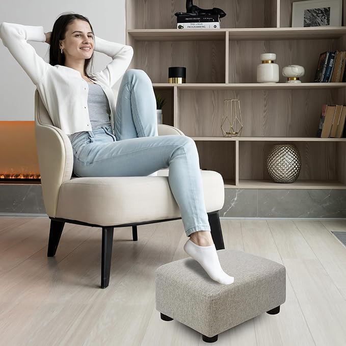 CAROLMADE Small Foot Stool Ottoman Footstool