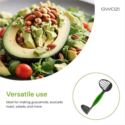 Avocado Masher 3 in 1 - Multifunctional Avocado Slicer Cutter - Plastic Avocado Peeler - Avocado Tool 3-in-1 for Guacamole