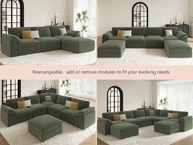 EASE MOOSE Oversized Modular Sectional Sofa, Extra Large L Shape Sectional
