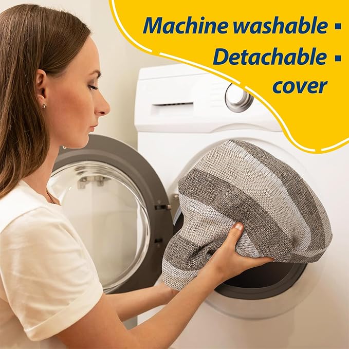 AAAAAcessories D-Shaped Chair Cushions, Machine-Washable Cover, Boldstripes