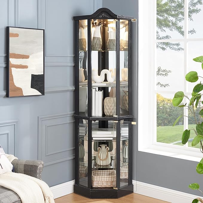 Glass Corner Display Cabinet