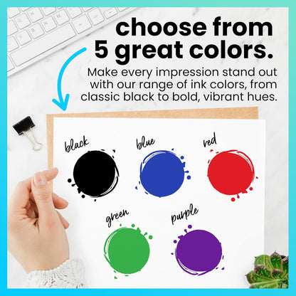 Self Inking Stamp Refill Ink - 2 oz. - Blue Ink