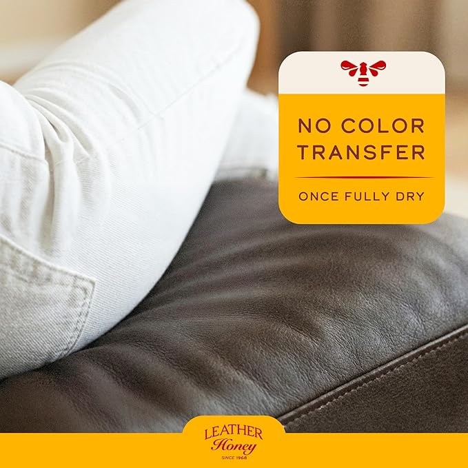Leather Honey Brown Recoloring Balm: Color Restorer and Scratch/Scuff Remover