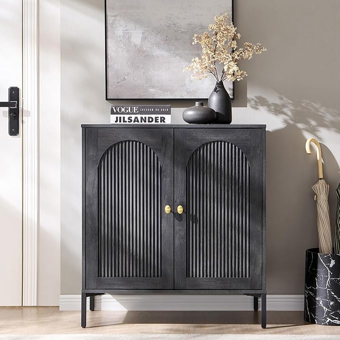 IFBUY Modern Sideboard Buffet Cabinet, Wooden Modular Coffee Bar Cabinets