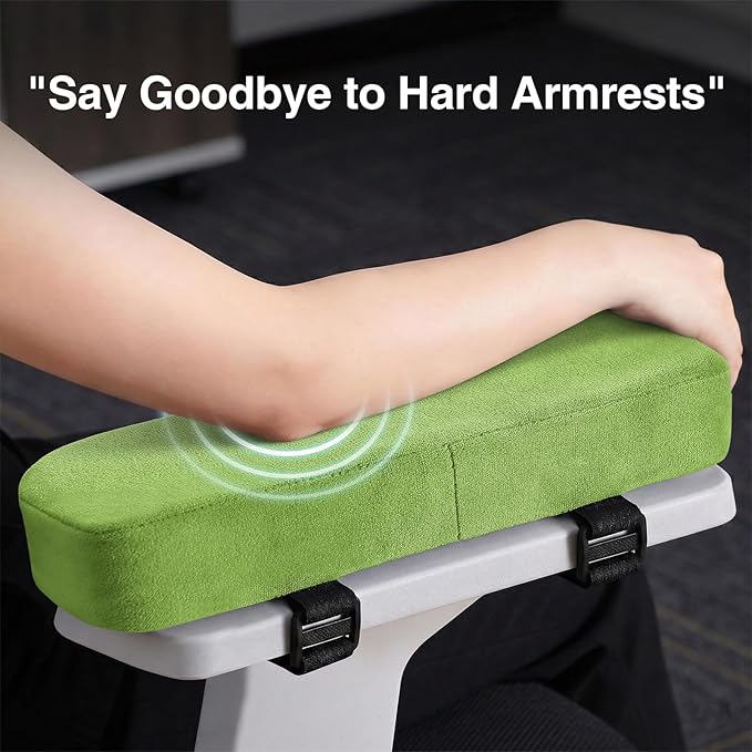 Smiry Ergonomic Office Chair Armrest Pads, Memory Foam Arm Rest Covers