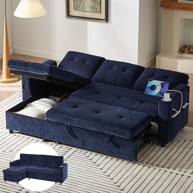 ONBRILL Sleeper Sofa, Pull Out Couch Bed