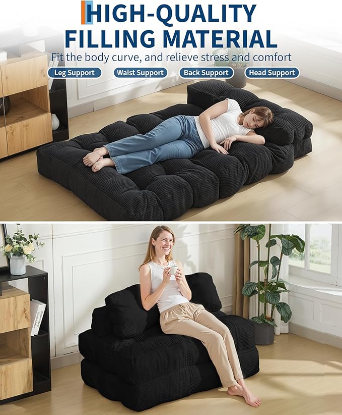 Folding Sofa Bed, Convertible Folding Out Sofa Bed