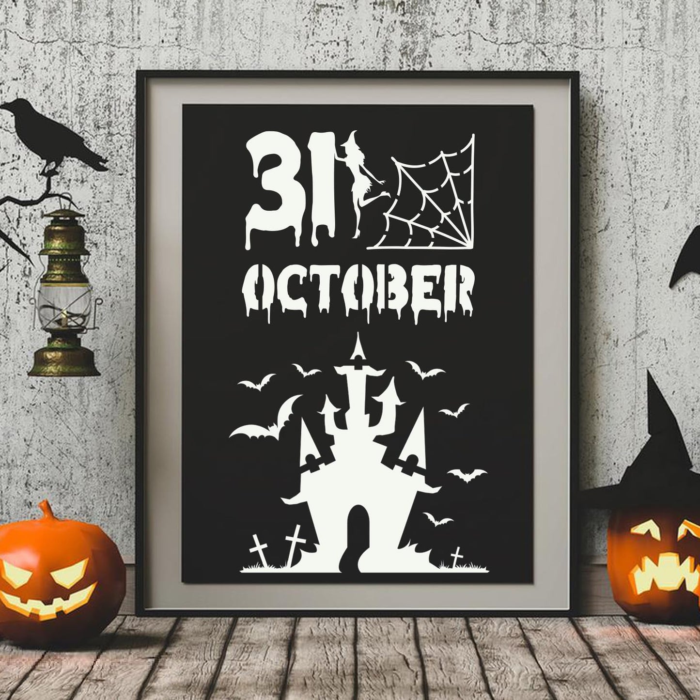 DZXCYZ 80 Pcs 3 x 3 Inch Halloween Stencils for Painting on Wood, Reusable Happy Pumpkin Spider Web Stencil DIY Ornaments Ghost Paint Template Set for Wall Door Home Decor
