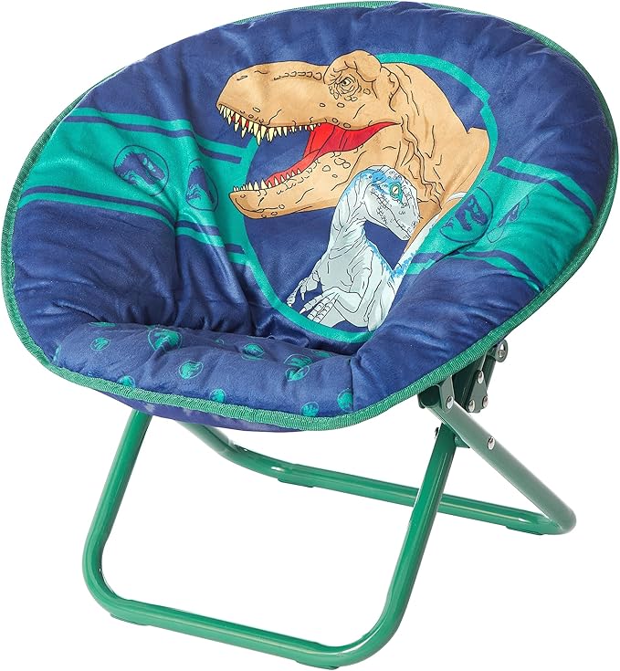 Jurassic World Dinosaur 19” Frame Folding Toddler Saucer™ Chair