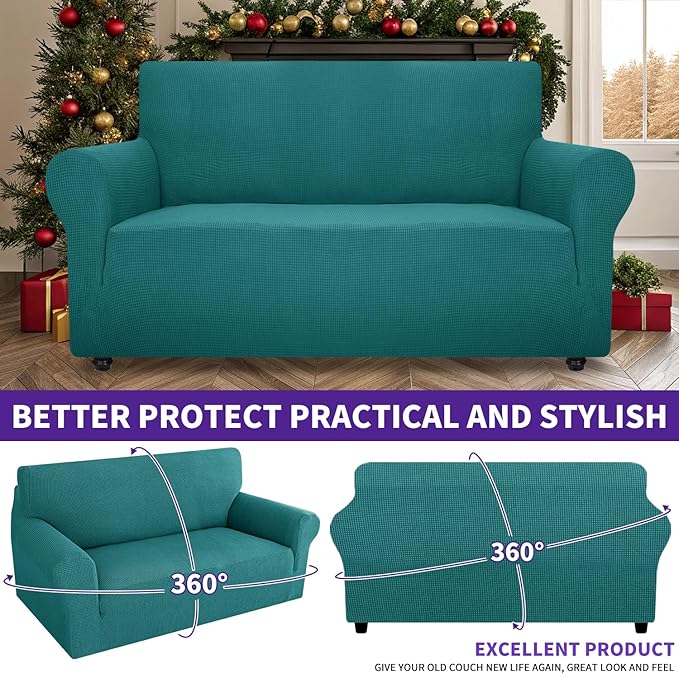 ZNSAYOTX Super Stretch Couch Cover Love Seat Sofa Covers