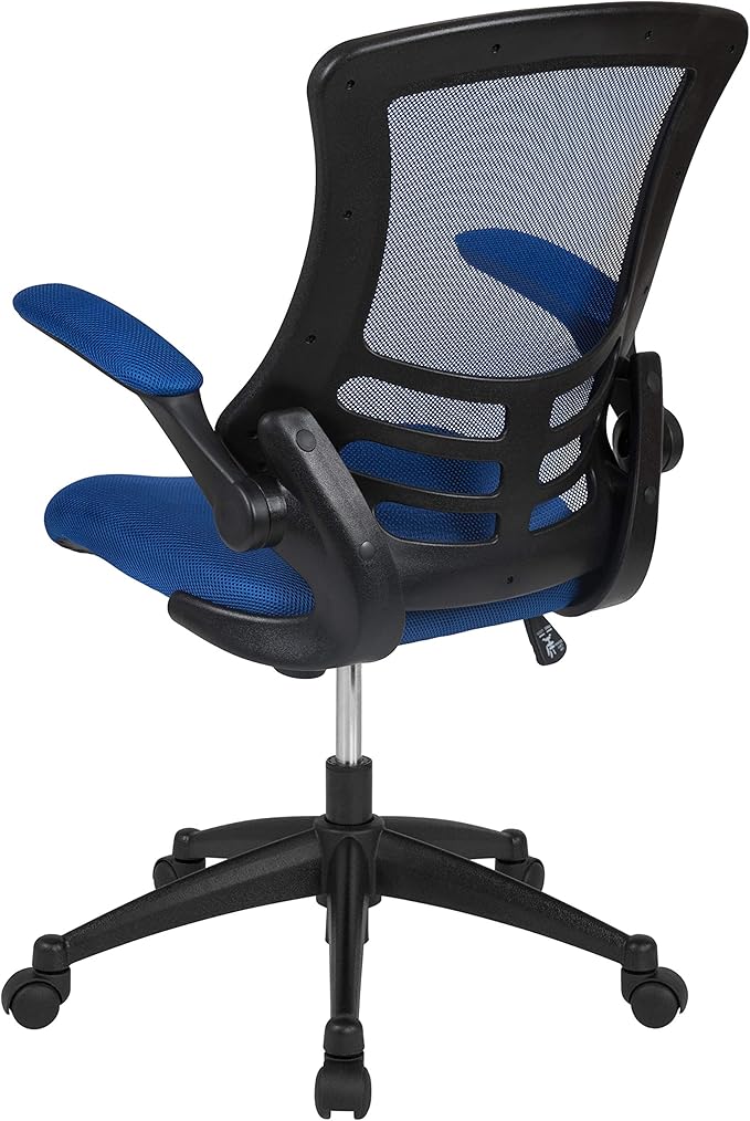 Flash Furniture Kelista Mid-Back Blue Mesh Swivel Ergonomic Task Office Chair
