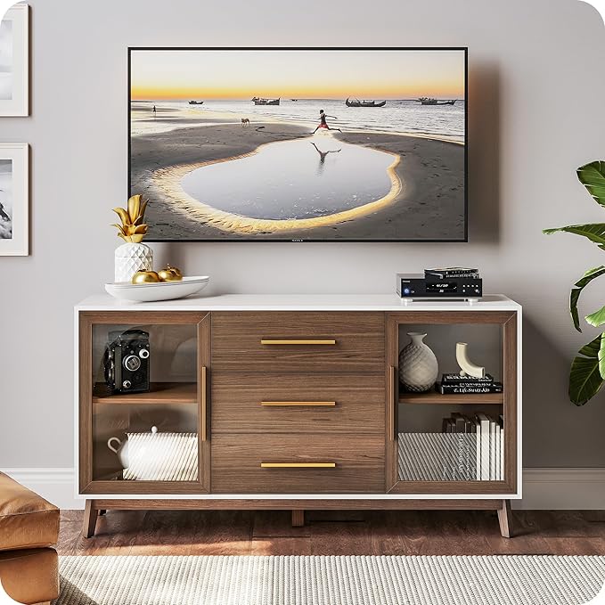 BELLEZE 60‘’ Sideboard Buffet, Console Table