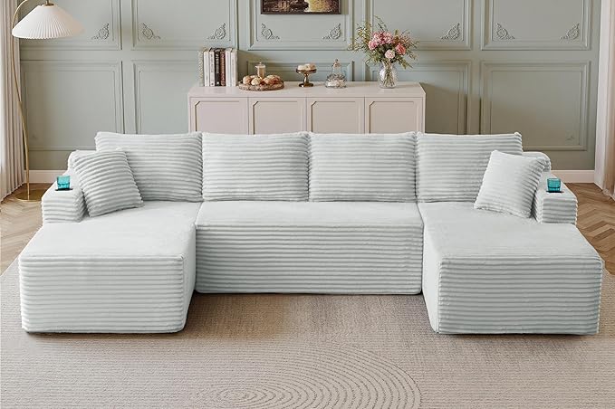 133" Sectional Couches for Living Room Cloud Couch Sofa