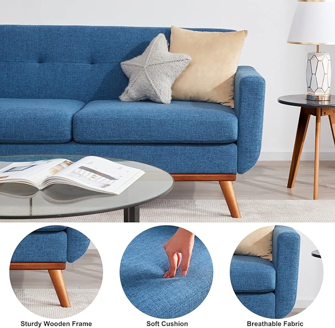 Kingfun 65" W Loveseat Sofa