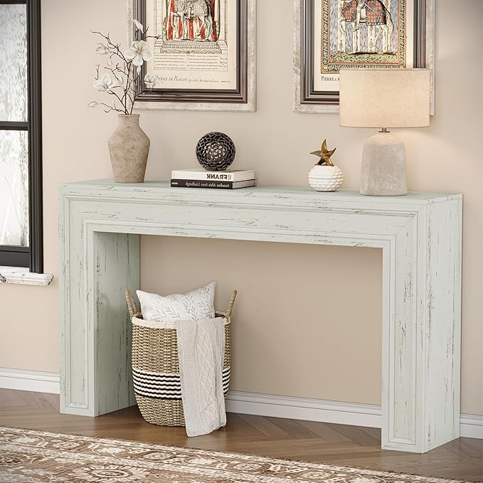 Rresyet 55 Inch Long Console Table, Sofa Table Behind Couch, Entryway Table