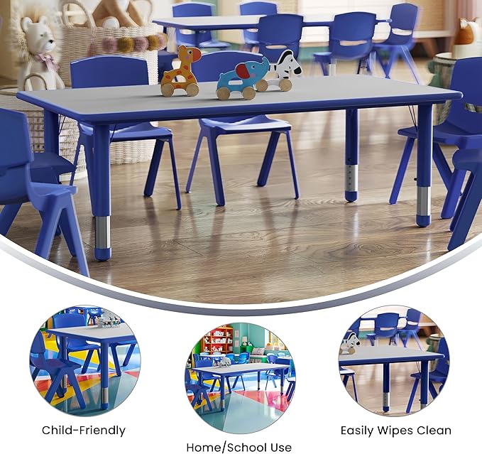 Flash Furniture Wren Adjustable Classroom Activity Table