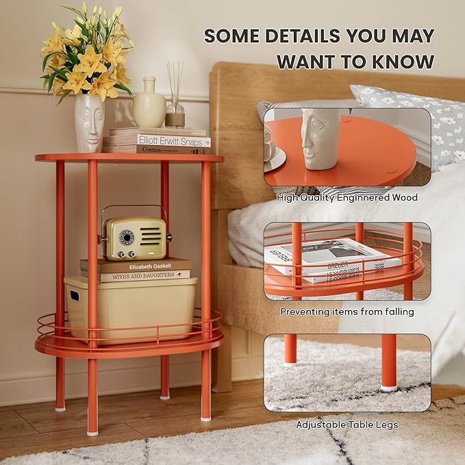 Small Modern Oval Side Table