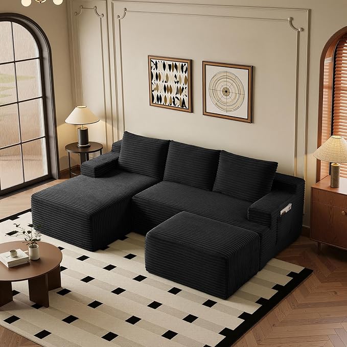 96" Sectional Couches for Living Room Cloud Couch Sofa