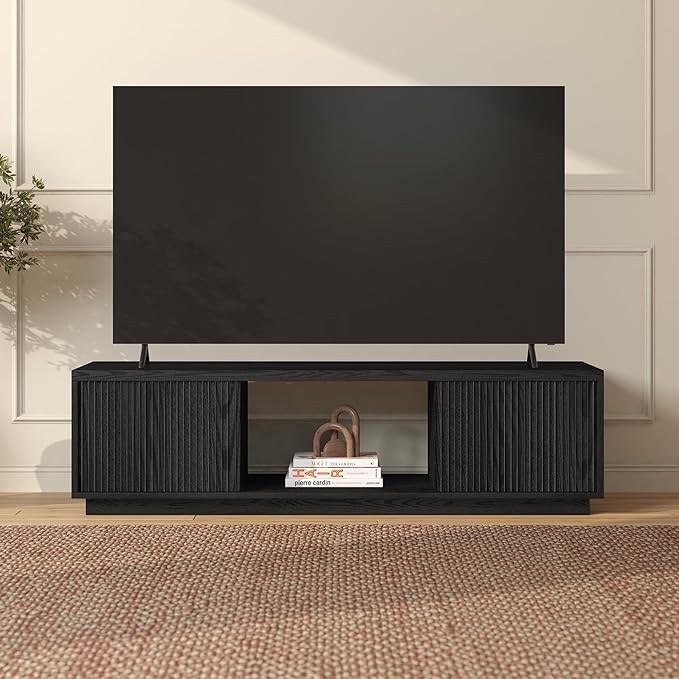 Henn&Hart Fluted TV Stand for TVs up to 65"