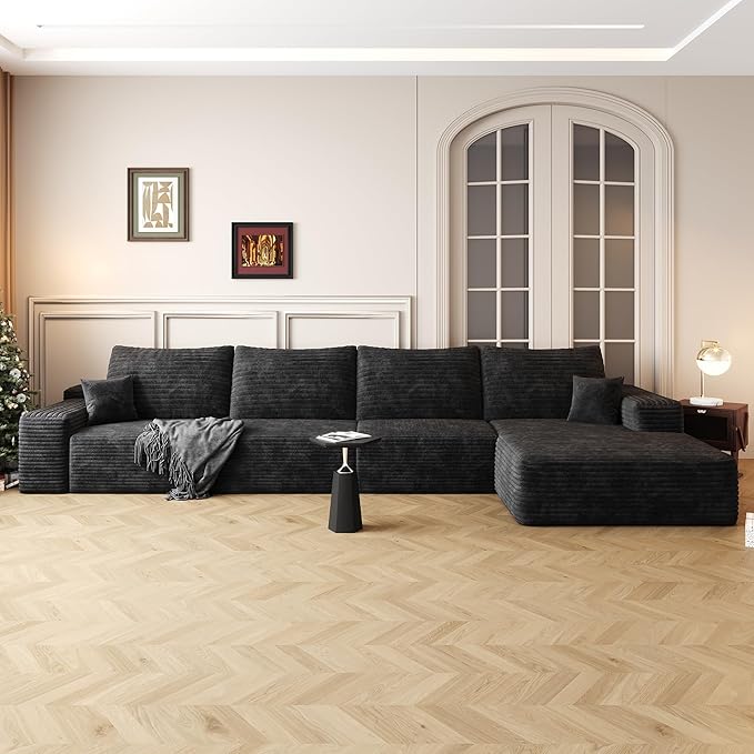 136" Sectional Couches for Living Room Cloud Couch Sofa