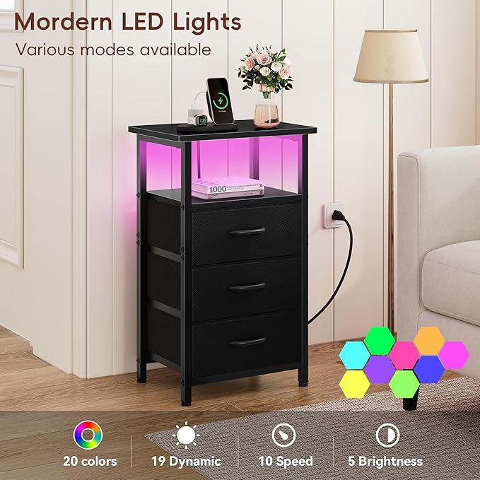 Vagusicc Night Stand Set 2