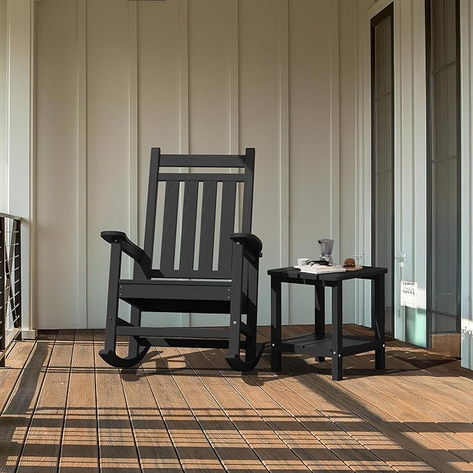 SERWALL Double Adirondack Side Table Rectangular End Table