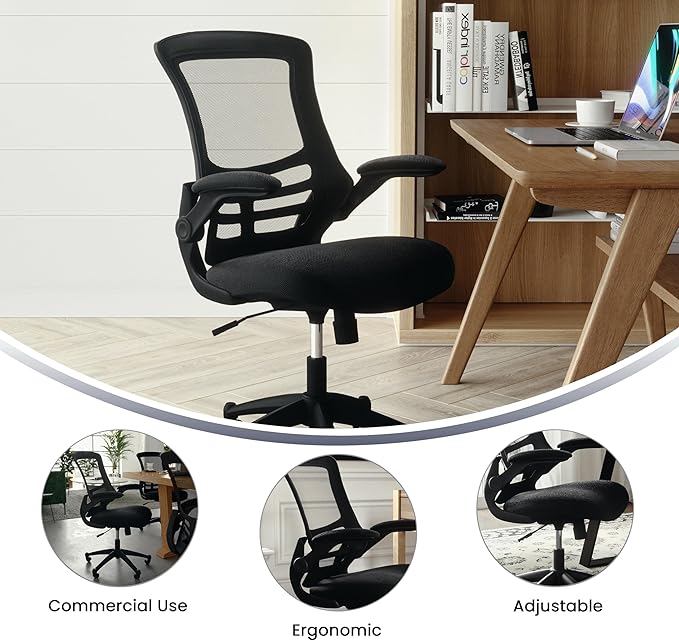 Flash Furniture Kelista Mid-Back Swivel Office Chair