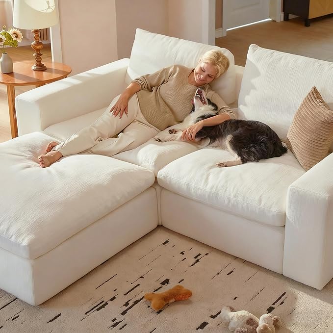 Modular Cloud Sofa, 110.2" Cloud Sectional Couches