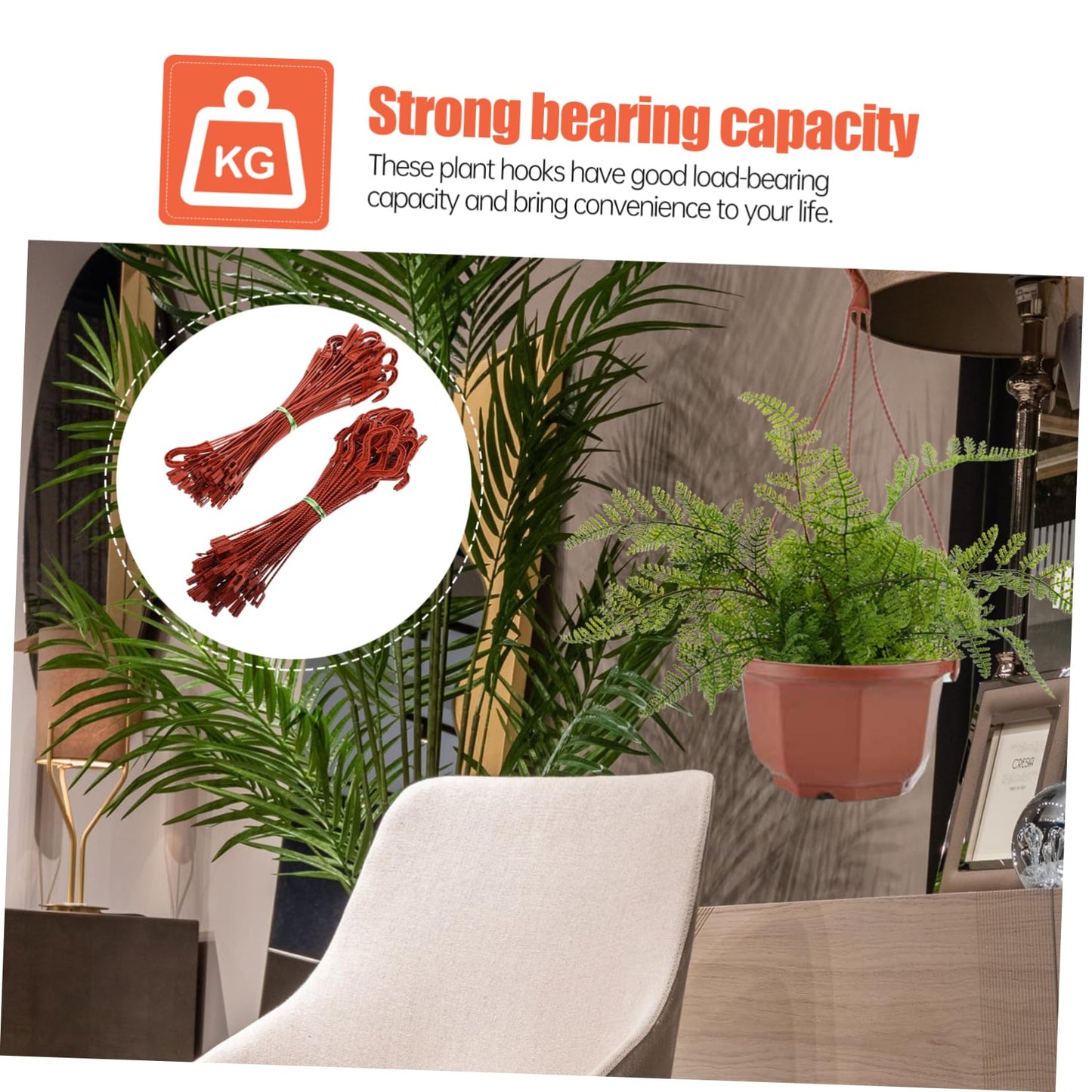 BESTonZON 60pcs Flowerpot Hooks Versatile Plant Pot Hangers for Use Easy Installation Sturdy Plastic Material for Gardens Balconies and Home Decor