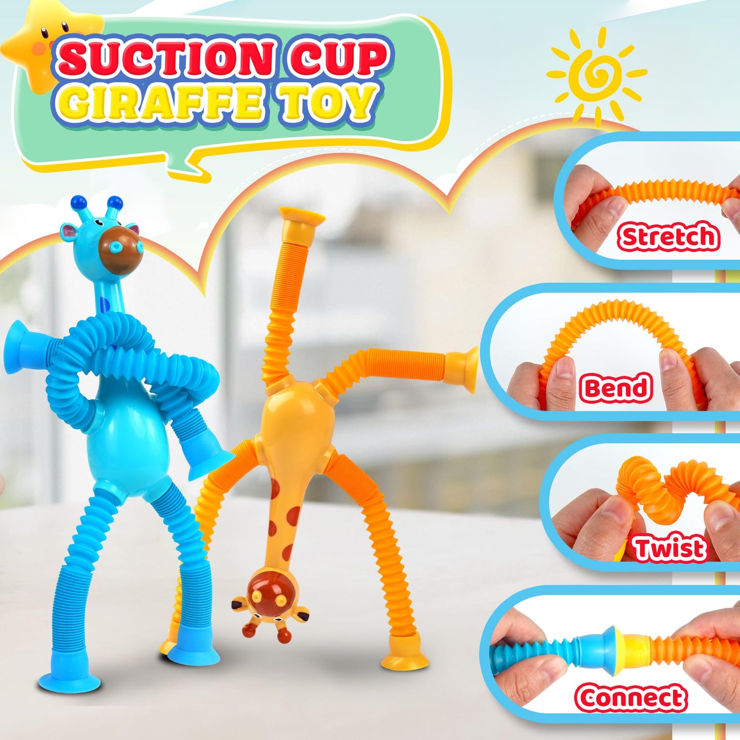 Sensory Travel Toys for Toddlers Kids Autism 6PC Airplane Car Travel Activities Toy Road Trip Essential Autistic ADHD Fidget Classroom Must Have Easter Basket Stuffers for Kid 3 4 5 6 7 8