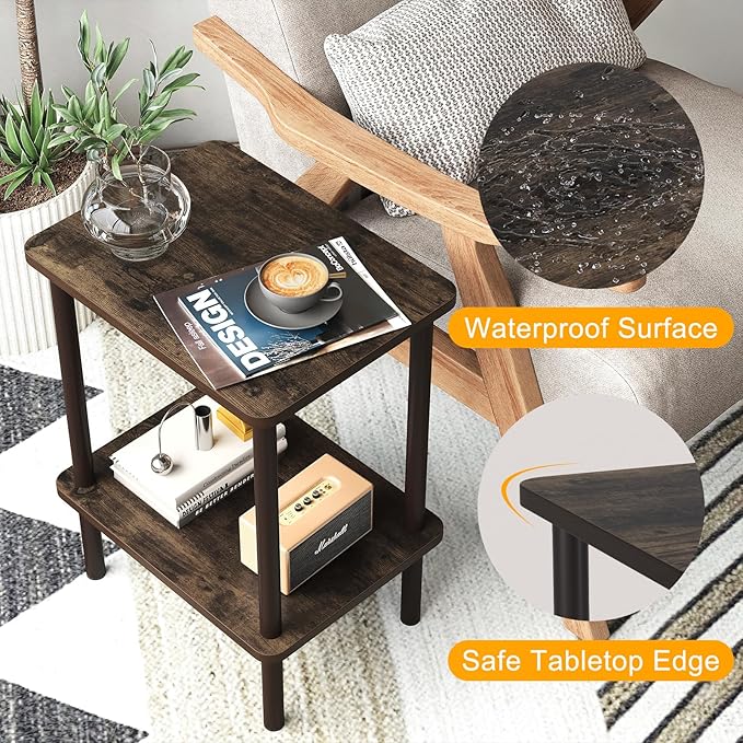 Apicizon 2 Tier End Table, Small Side Table