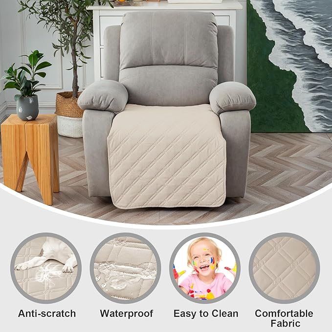 Genina Waterproof Recliner Chair Covers, Recliner Cover