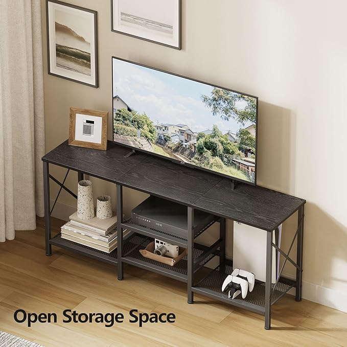 JARHETUN TV Stand for 55 Inch TV, Entertainment Center