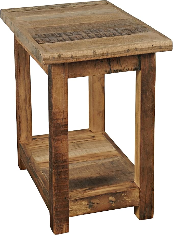 Jofran Reclaimed Acacia Wood Chairside End Table